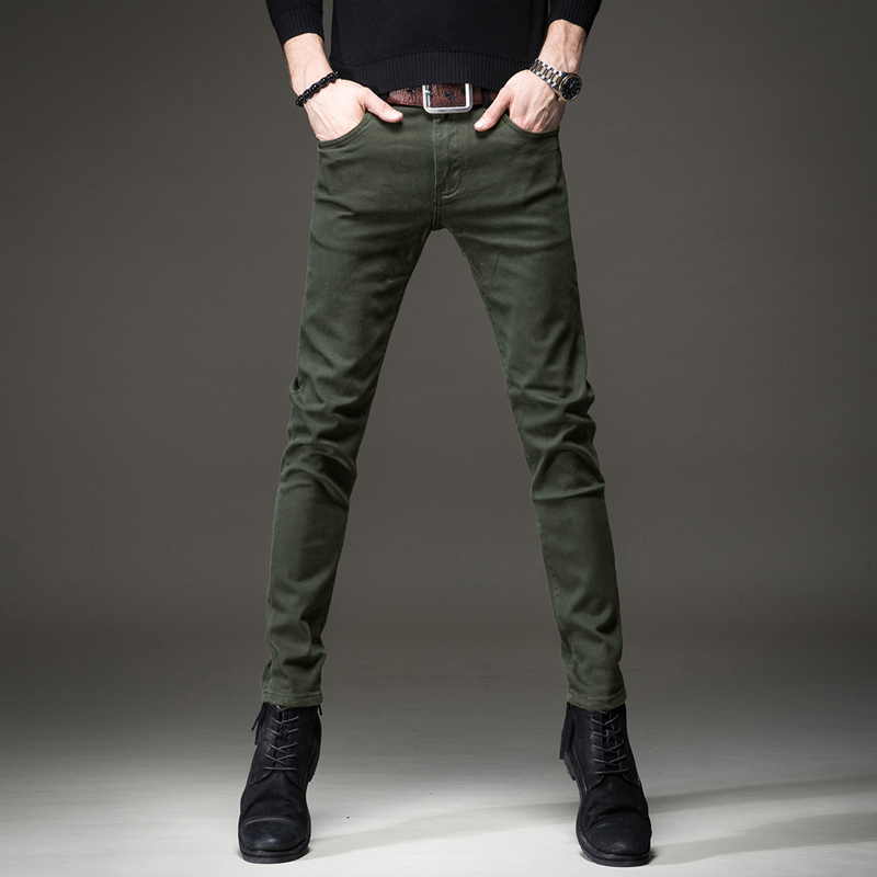 男士牛仔裤2022新款韩版弹力修身百搭小脚裤灰色夏季休闲长裤子潮