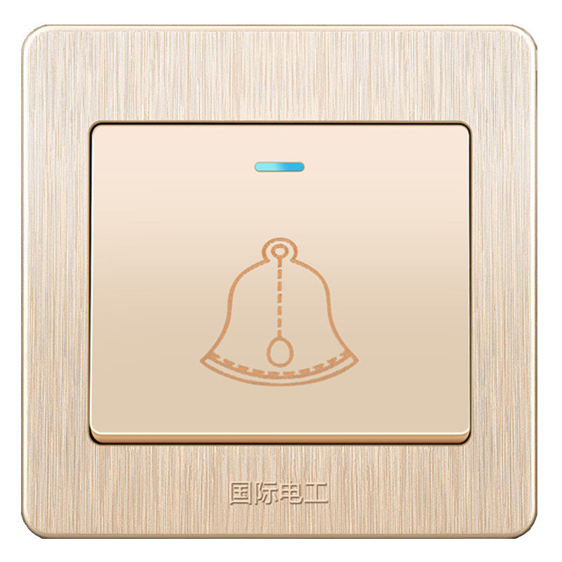 开关门铃暗装面板按钮家用简单门禁有线出门门铃开关