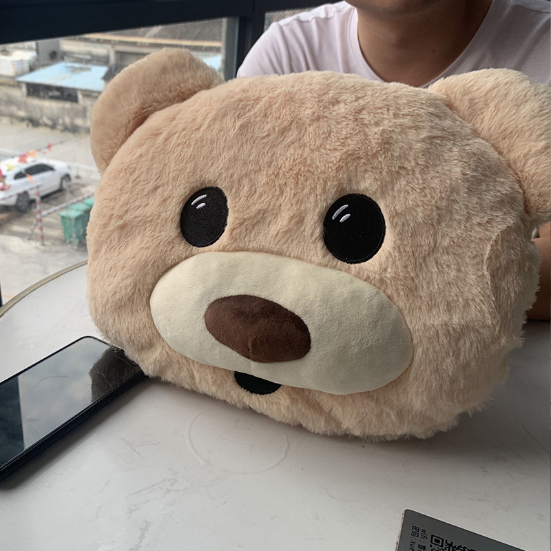 charmingbear暖手宝抱枕电暖宝宝毛绒女可爱潮暖水袋男充电热水袋