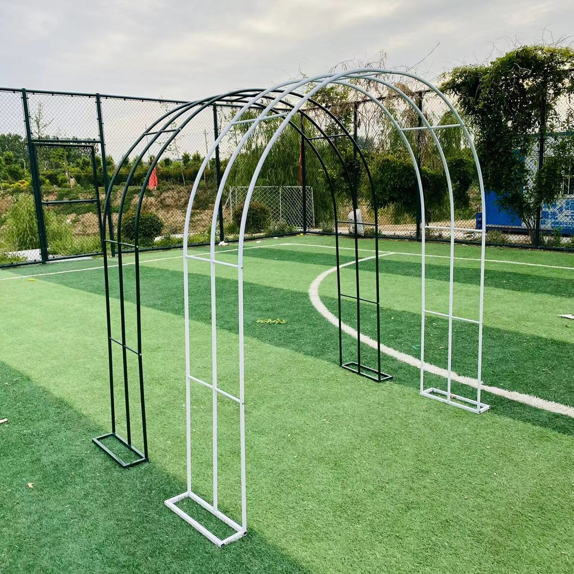 拱门花架猕猴桃爬藤藤架户外装饰架子花园拱形花架