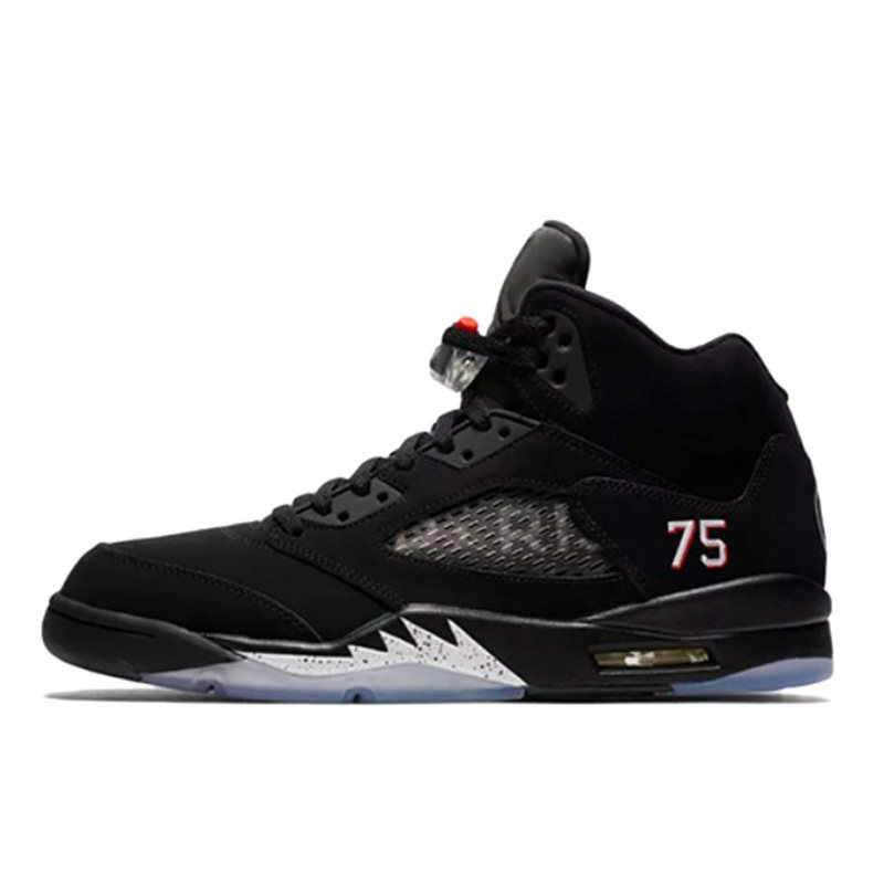微妙体育air jordan 5 aj5 新黑银 巴黎圣日耳曼联名 av9175-001