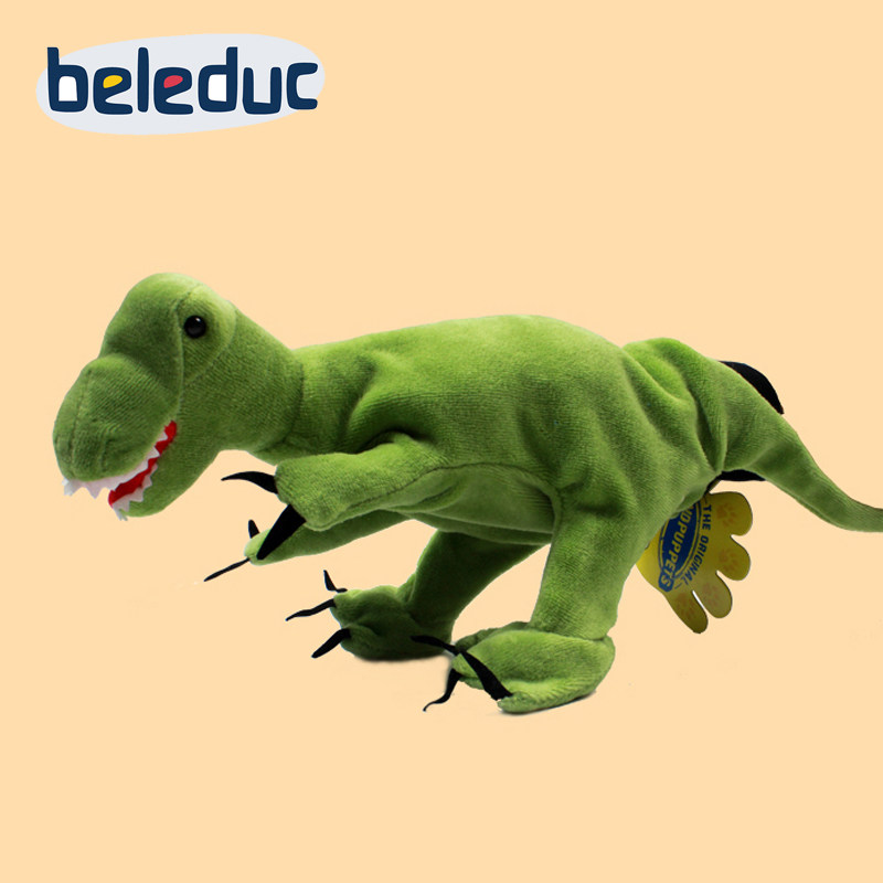 德国beleduc贝乐多毛绒手偶暴龙宝宝玩具语言类可爱睡前手偶故事