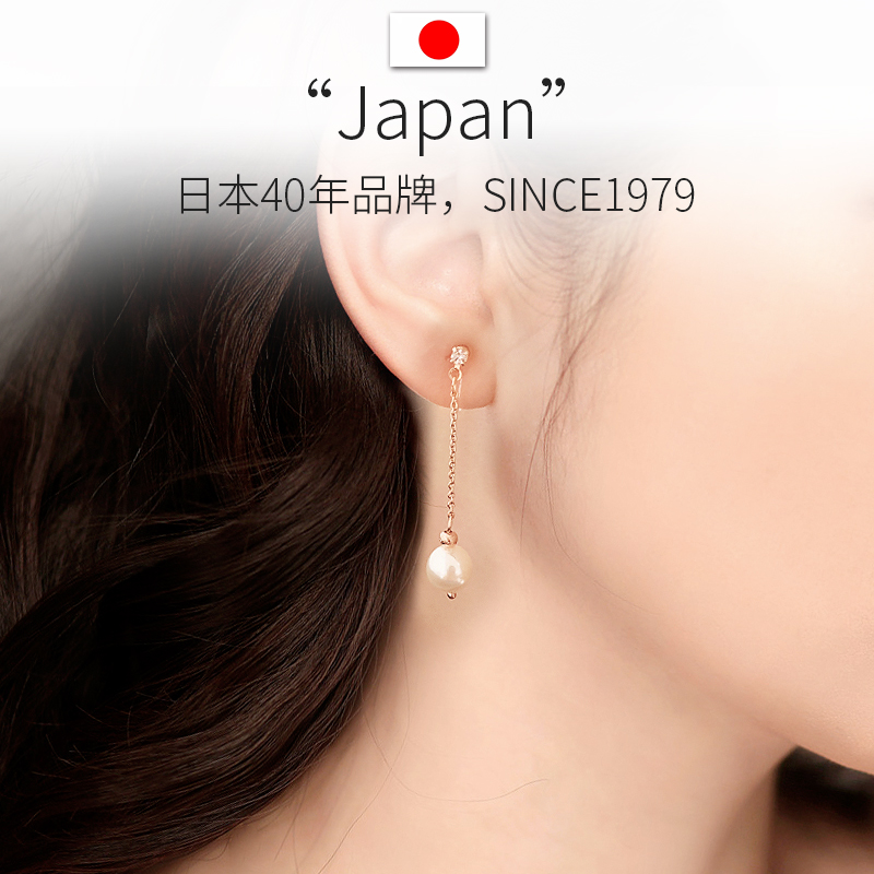 osewaya耳夹无耳洞女长款珍珠耳坠日本高级感耳耳夹