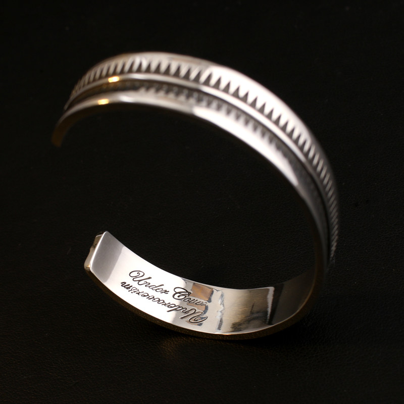 一休老银匠 undercover 高桥盾 高桥吾郎 锯齿 纯银 手镯 银手环