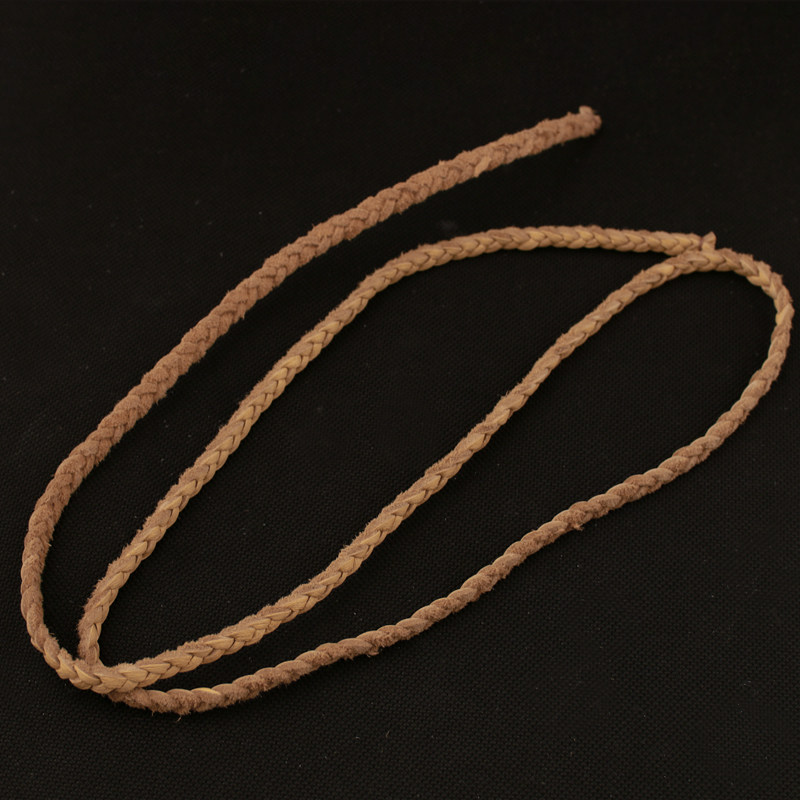 项链一休高桥吾郎风格意大利进口编织鹿皮本色其他diy饰品配件