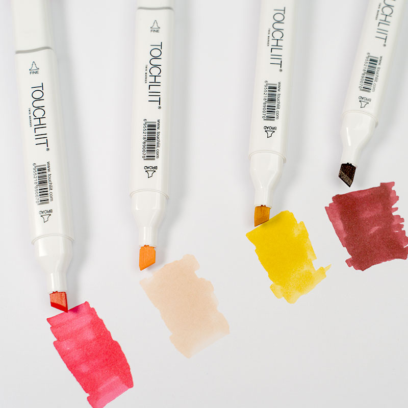 马克0号肤色动漫彩色画笔画画散装单色肉色马克笔