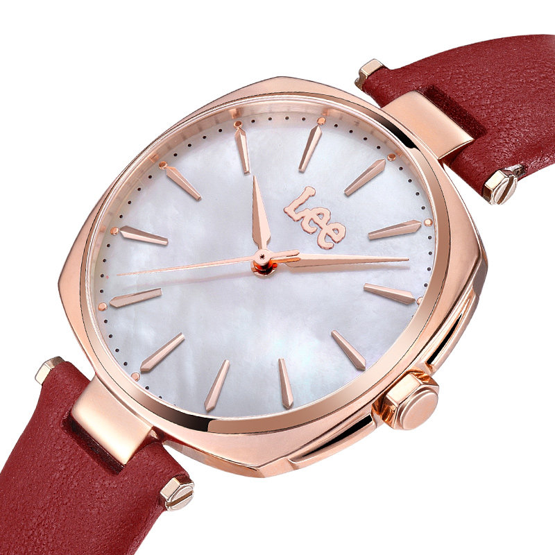 lee潮牌手表正品时尚女士腕表大表盘贝母元素潮流ck手表女f95dw