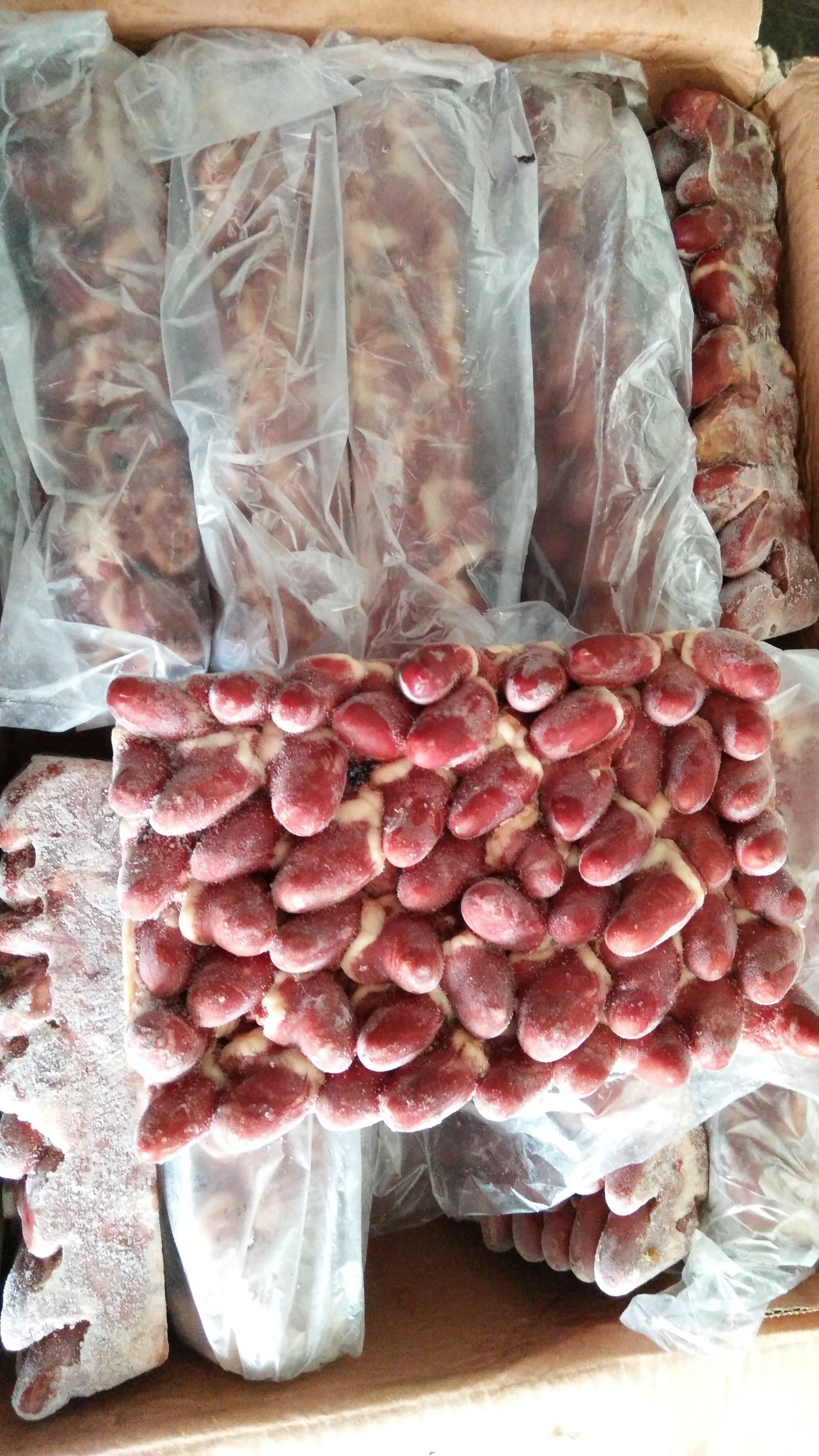 冷冻鸭肉新鲜鸭心生鸭心20斤整箱卤菜烧烤适用鸭肉