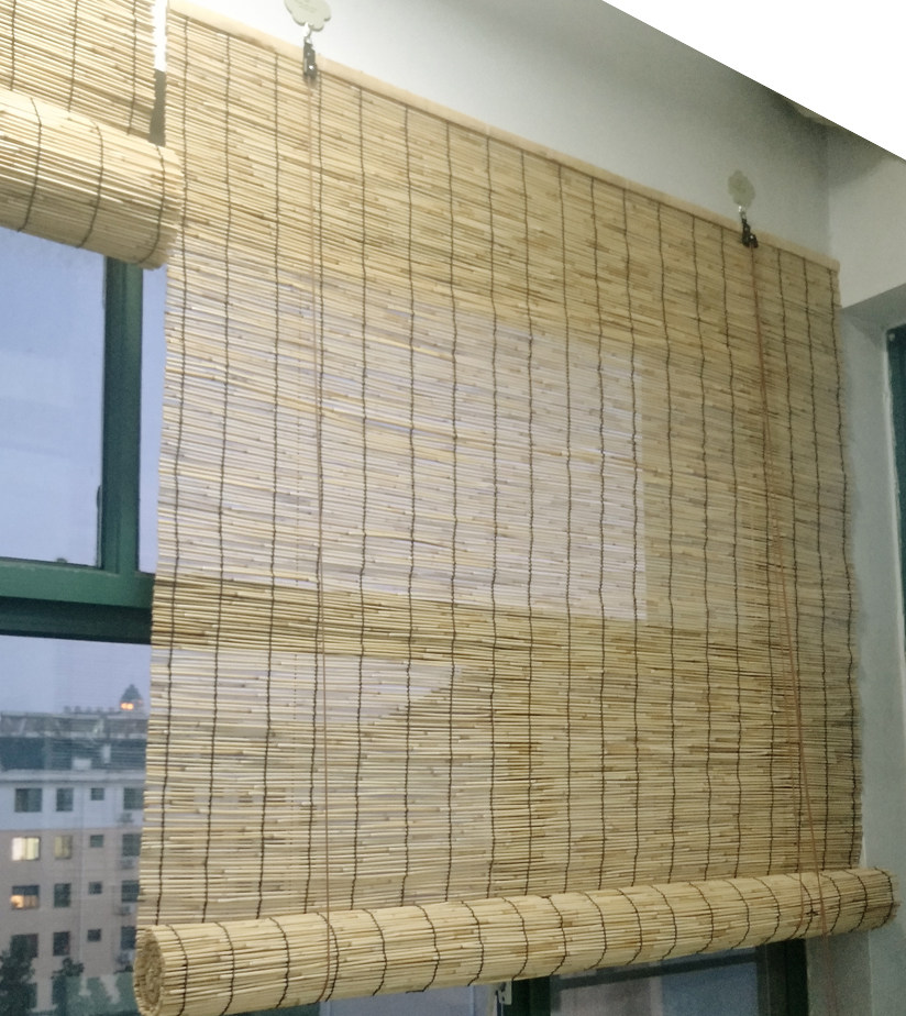 芦苇帘子草帘苇帘隔断帘门帘遮光遮阳窗帘装饰墙复古升降竹帘卷帘