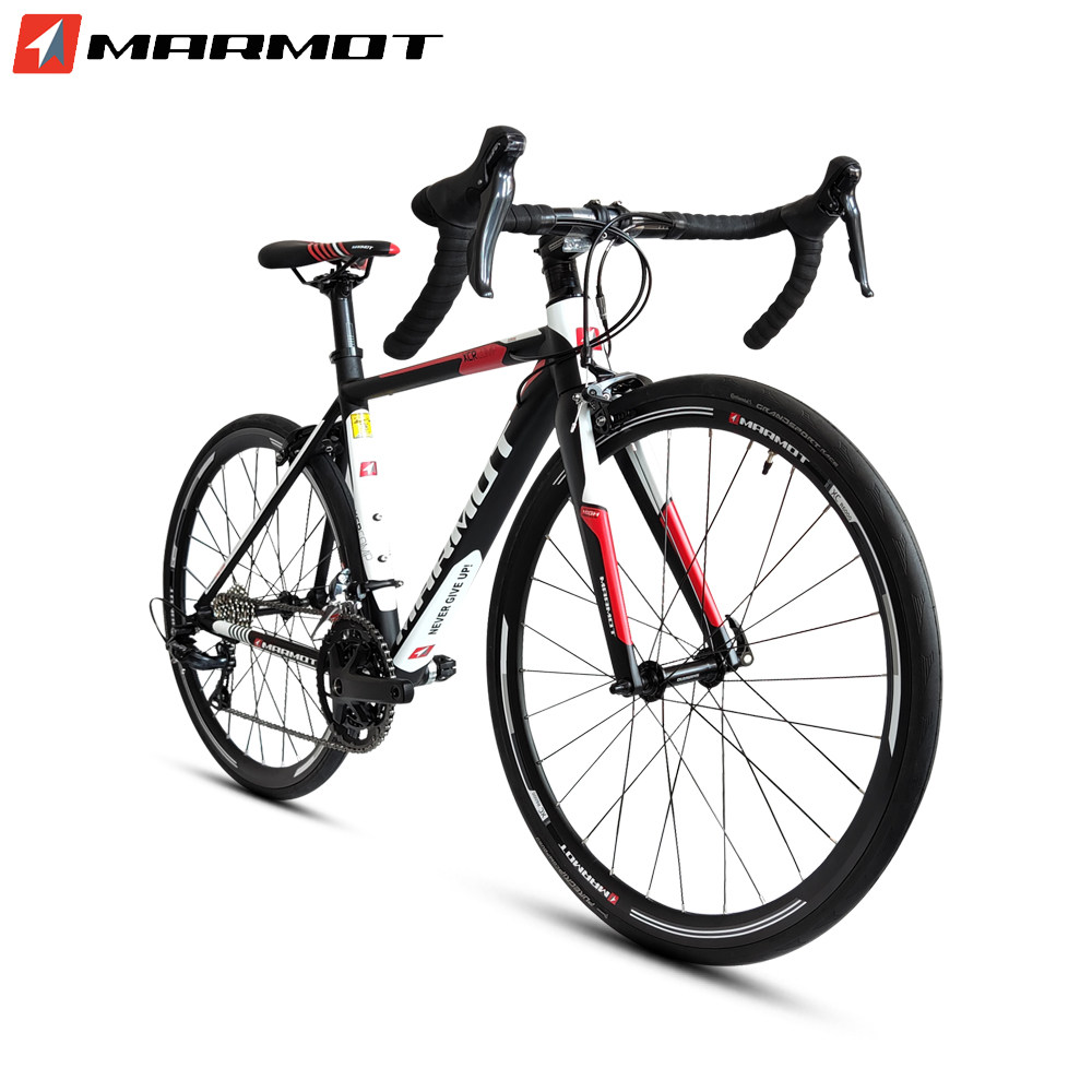 自行车公路土拨鼠marmot世界名牌铝合金超轻成人男女公路自行车