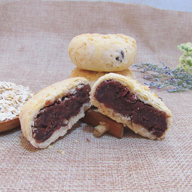 手工杂粮糖精枣泥饼豆豆沙酥饼少油蔗糖食品传统糕点