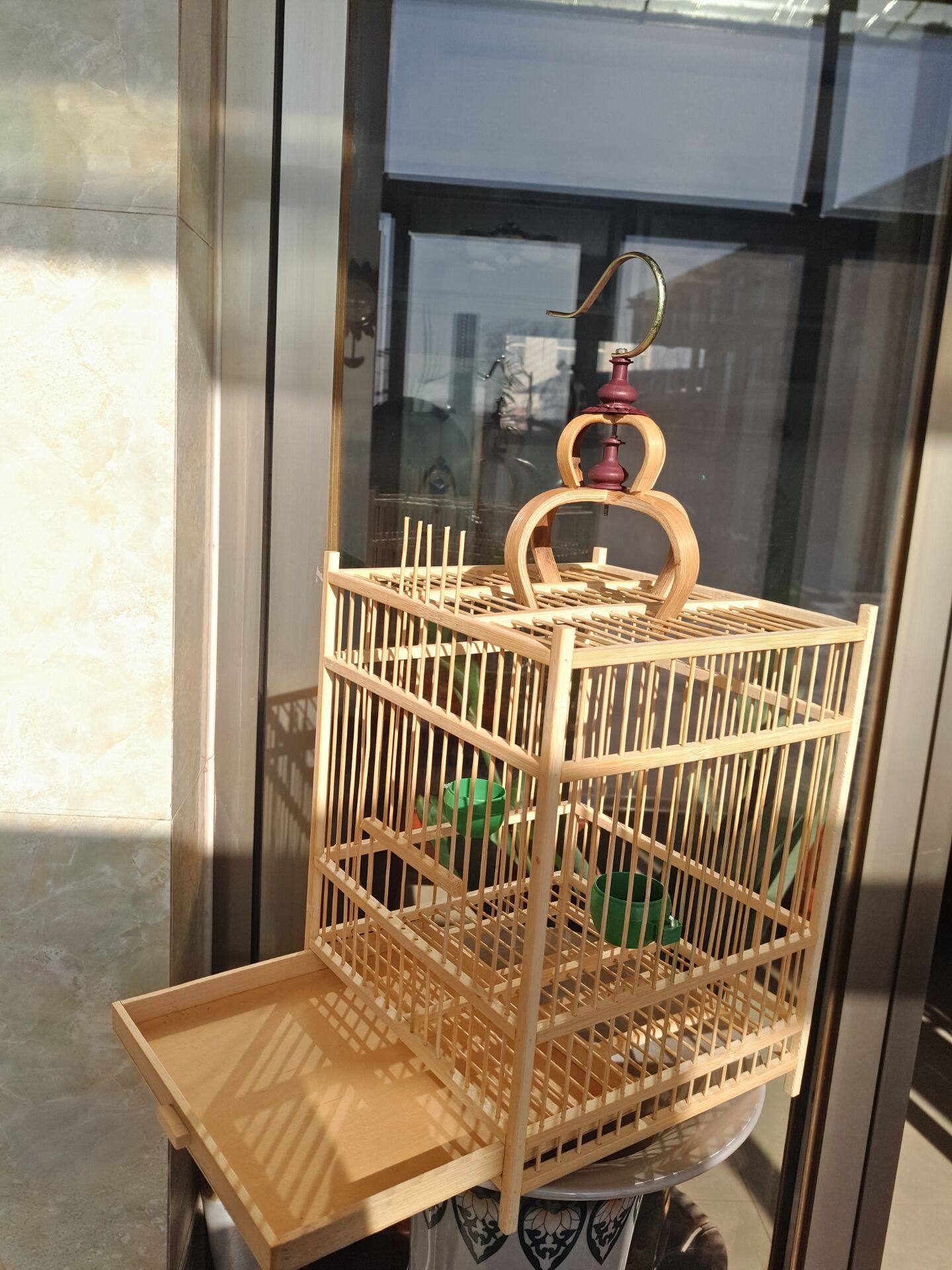 鸟笼精品绣眼玉鸟颠颏芙蓉贝子珍珠珍珠鸟包邮赠笼子