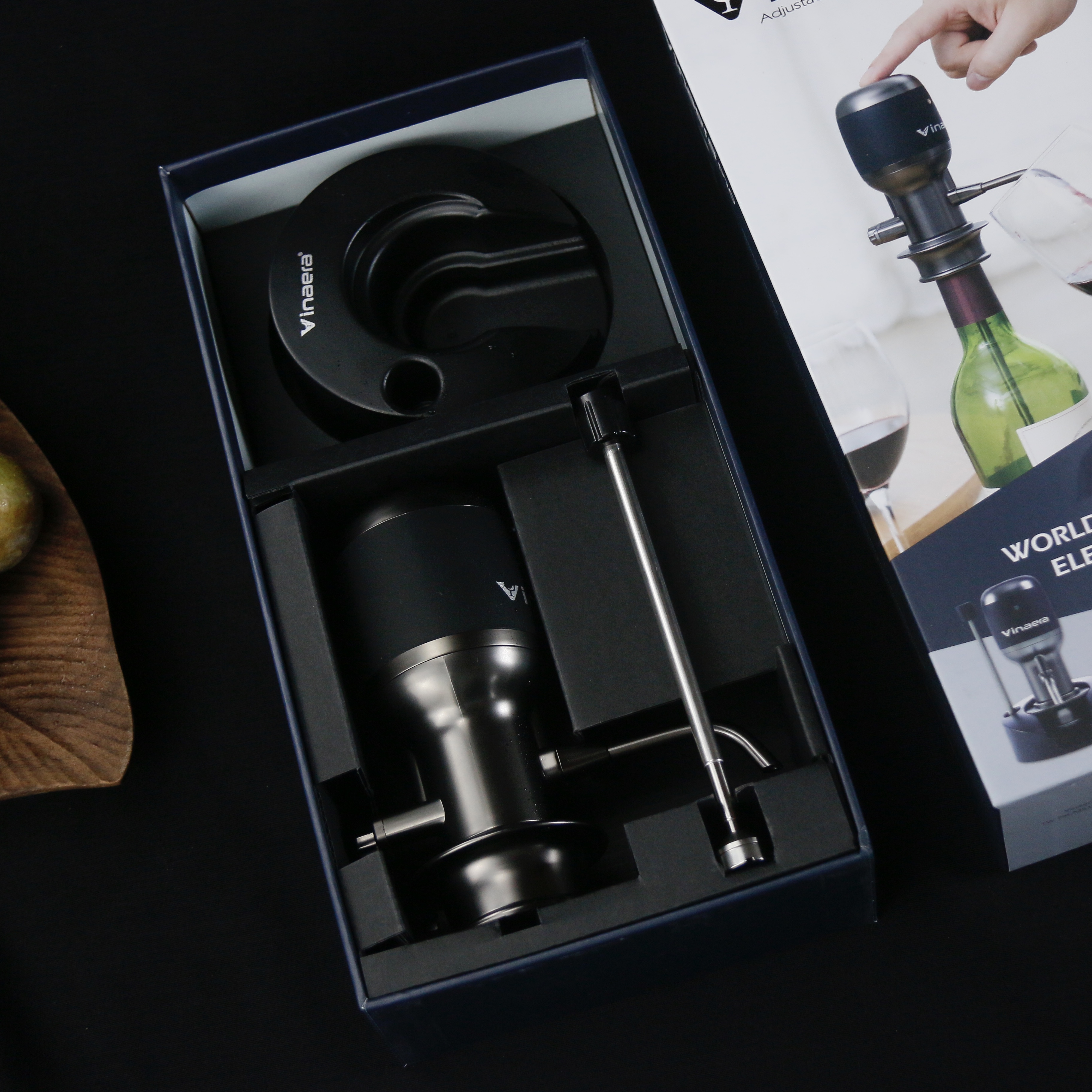 红点奖vinaera电子醒酒器电动快速醒葡萄酒自动分酒红酒商务礼品