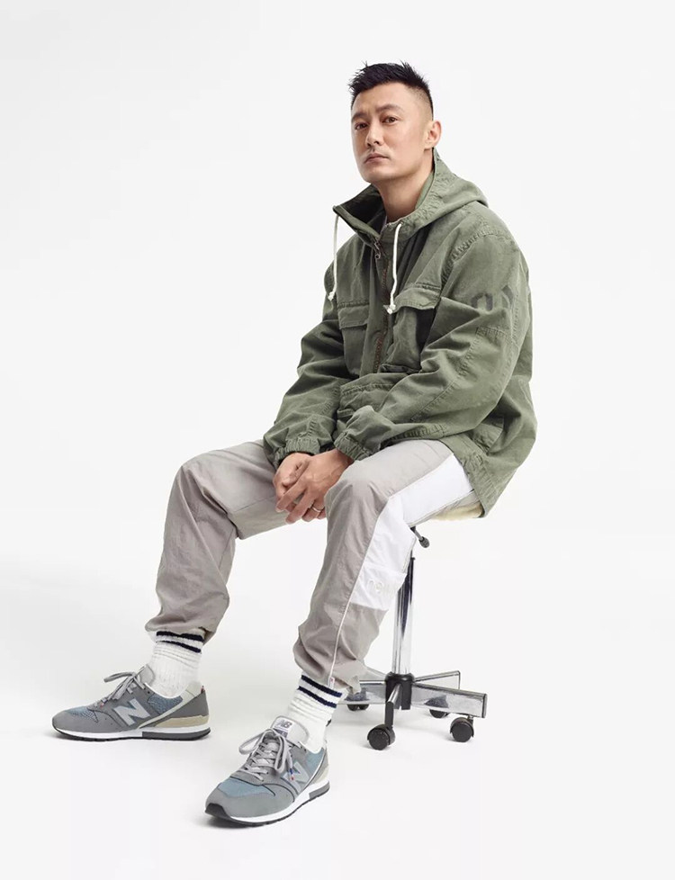 余文连帽外套夹克工装口袋款多中长复古余文乐夹克