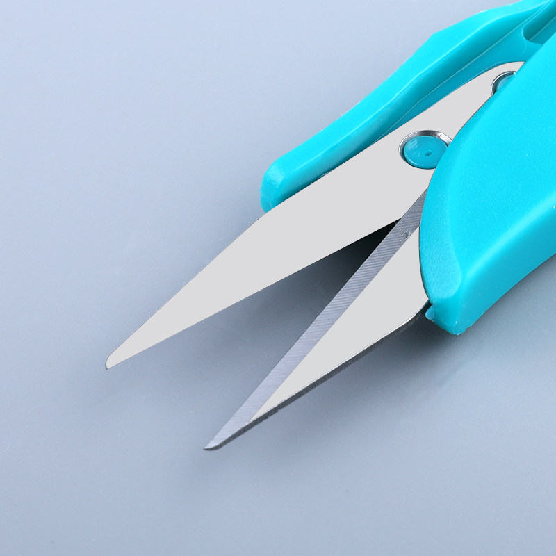 包邮快可利tc100塑料手柄纱剪剪刀线头剪修毛边剪刀