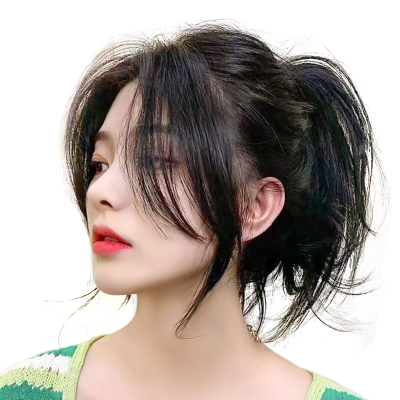 假刘真人假发发际八字法式全真海女网红两侧刘海片