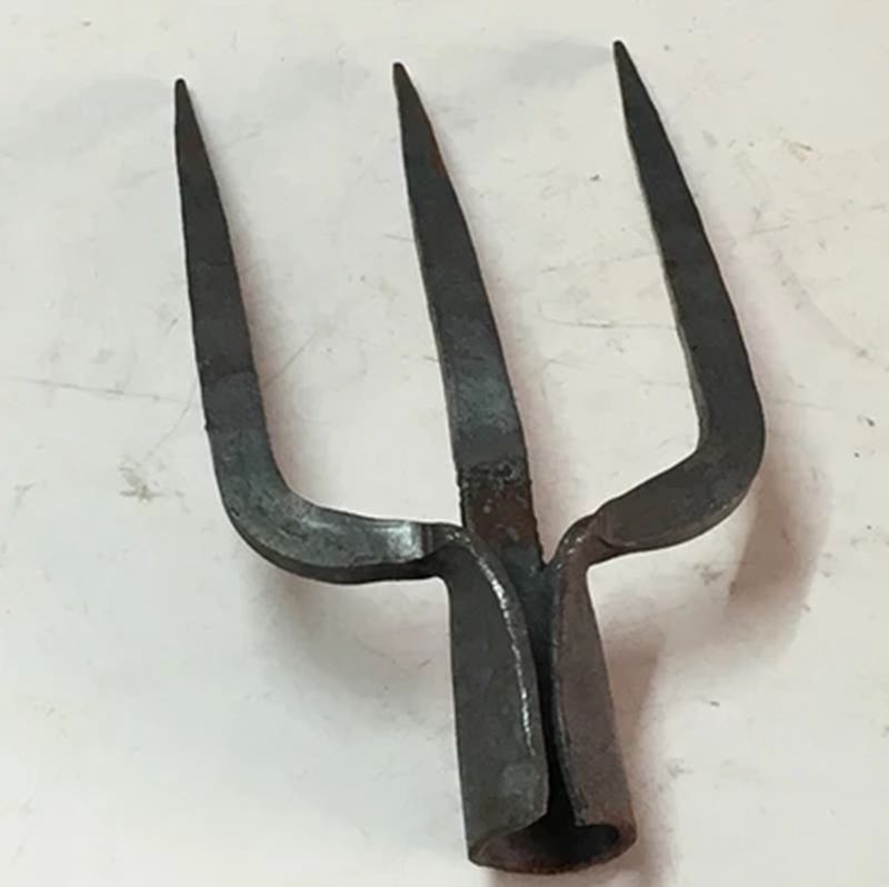 农用三钢叉铁叉四股叉农具翻地挖地锰钢草叉粪叉草坪叉秸秆叉工具
