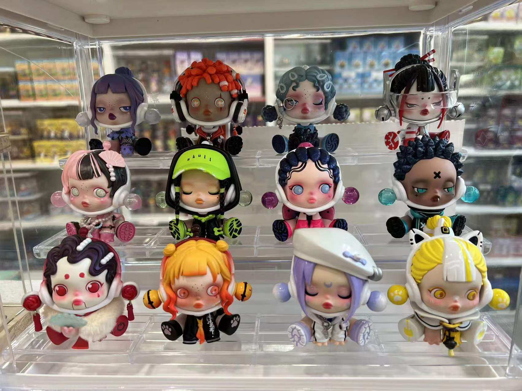 泡泡玛特skullpanda夜之系列盲盒sp5代潮玩具手办潮玩盲盒