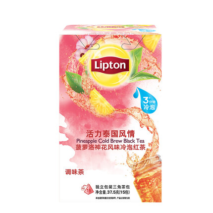 立顿lipton菠萝洛神花冷泡茶24冲饮