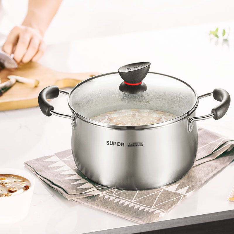 不锈钢苏泊尔汤锅复底炖锅加厚家用燃气电磁炉通用汤锅