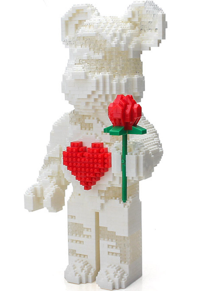 微型小颗颗粒拼装积木益智玩具兼容乐高爱心礼物成年塑料积木