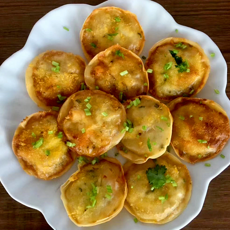 高善月亮虾饼鲜脆虾仁饼油炸下午茶 - 淘乐搜