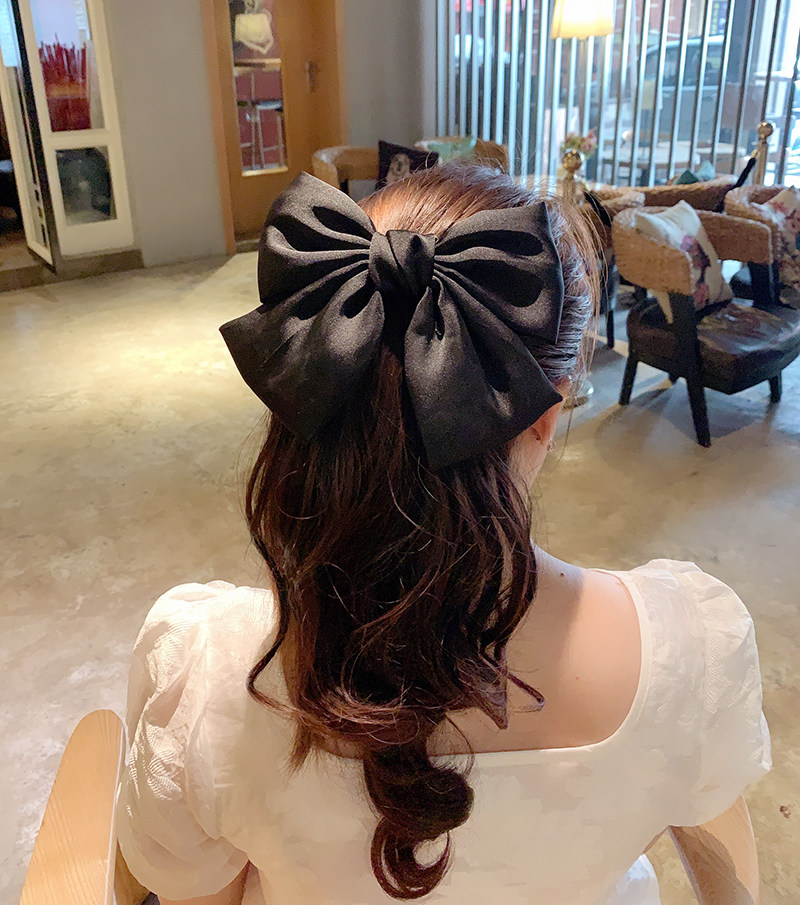 马尾蝴蝶结假发顶夹周扬同款长发绑带蓬松长卷发饰