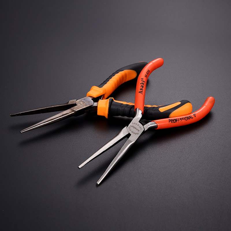 雅赛崎尖嘴5寸多功能迷你电工针嘴钳尖口五金工具手工尖嘴钳