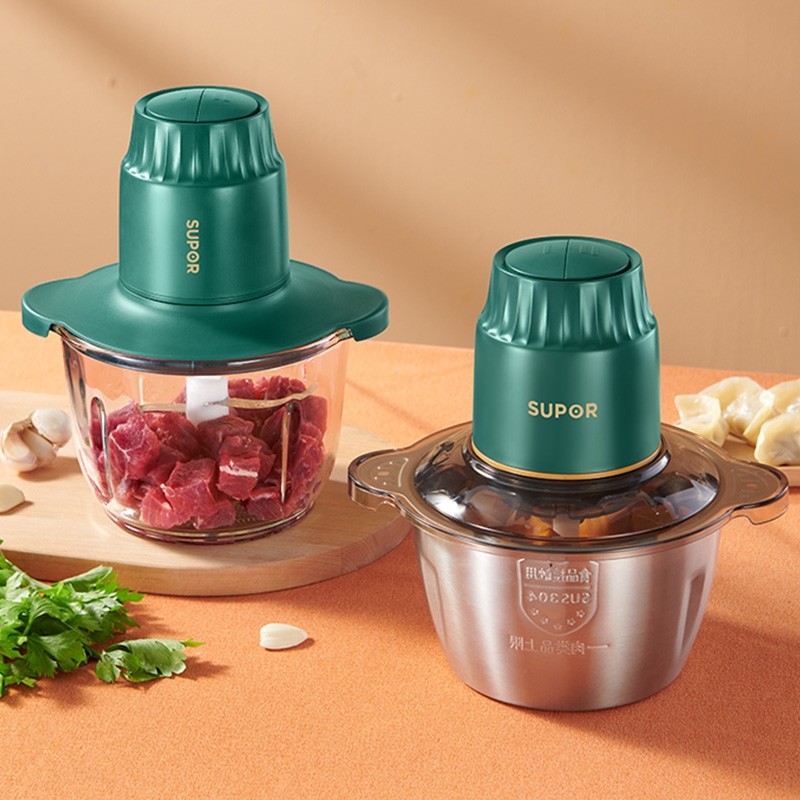 苏泊尔绞肉机家用多功能电动小型辅食机不锈钢料理机碎肉绞肉
