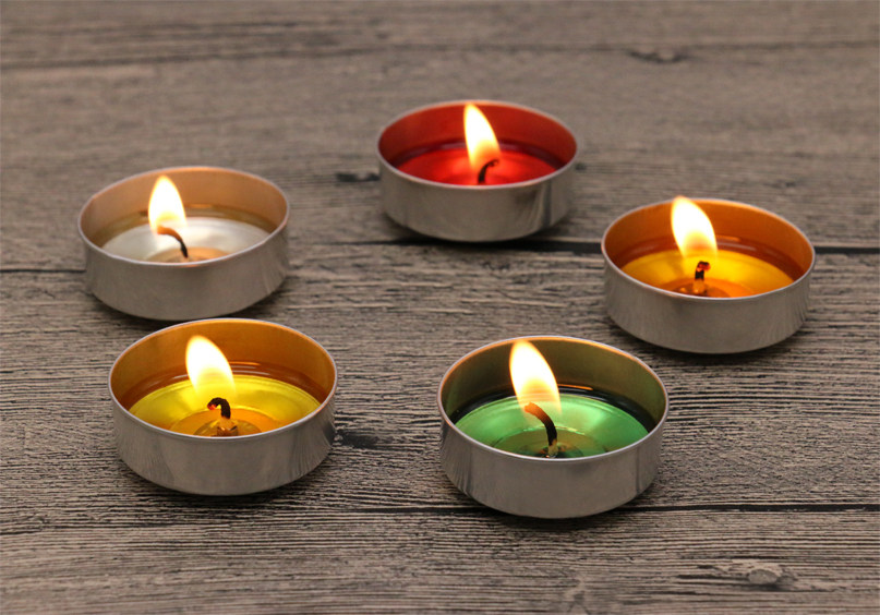 4小时100粒无烟茶蜡加热茶壶餐厅酒店用浪漫生日香薰白色小蜡烛