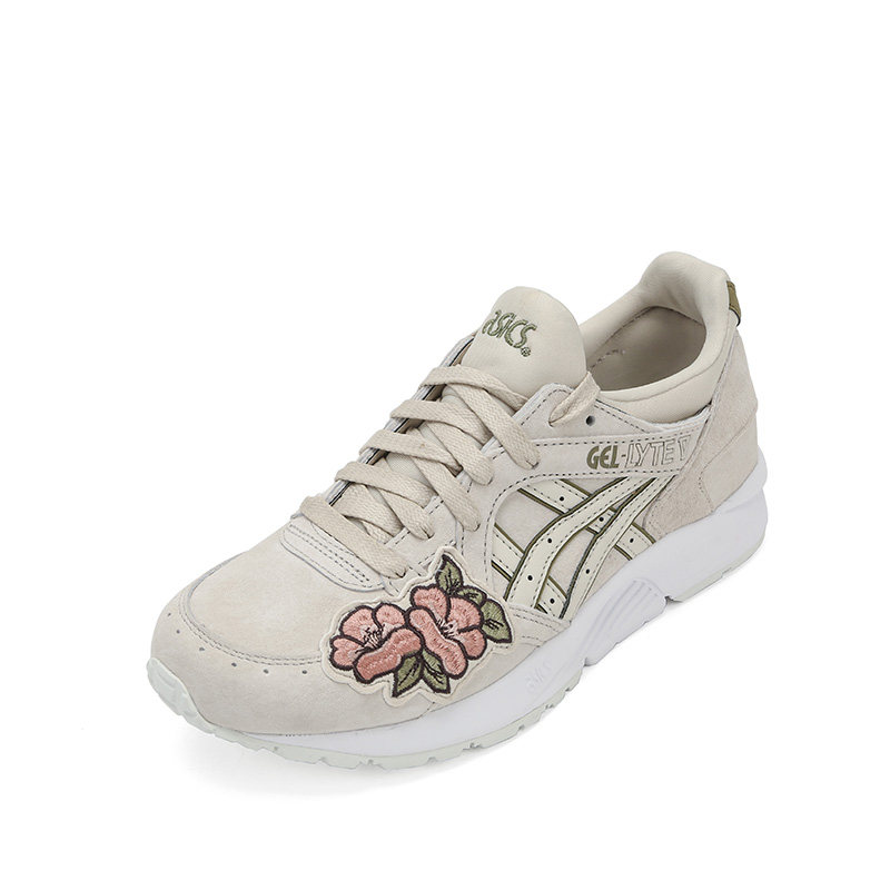 asicstiger 女樱花限定款刺绣包裹强运动休闲鞋gel-lyte v h8g5l