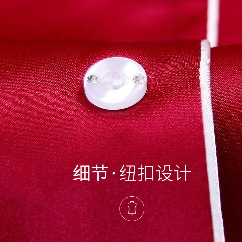 露迪尚品重磅真丝情侣桑蚕蚕丝睡衣结婚本命22038睡衣