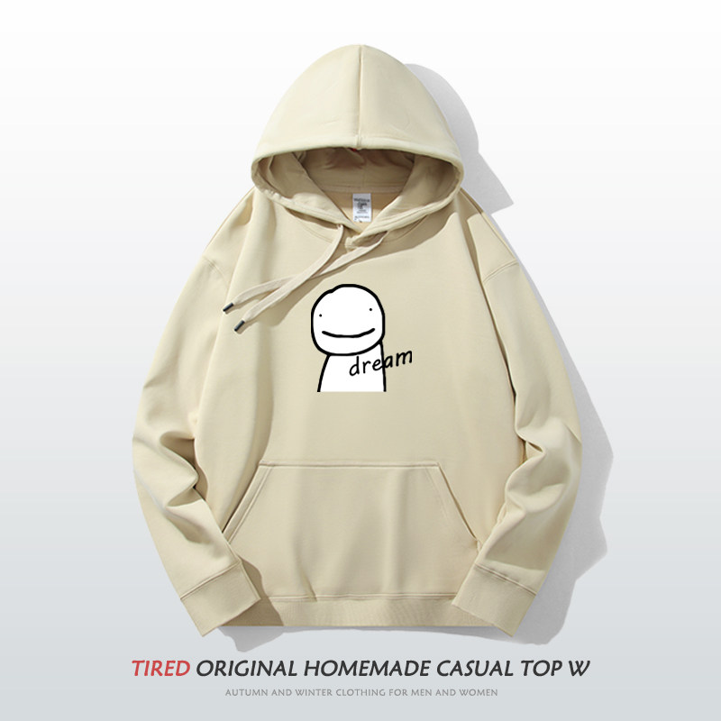 dream同款连帽卫我的世界大神加绒绒帽青少年休闲卫衣