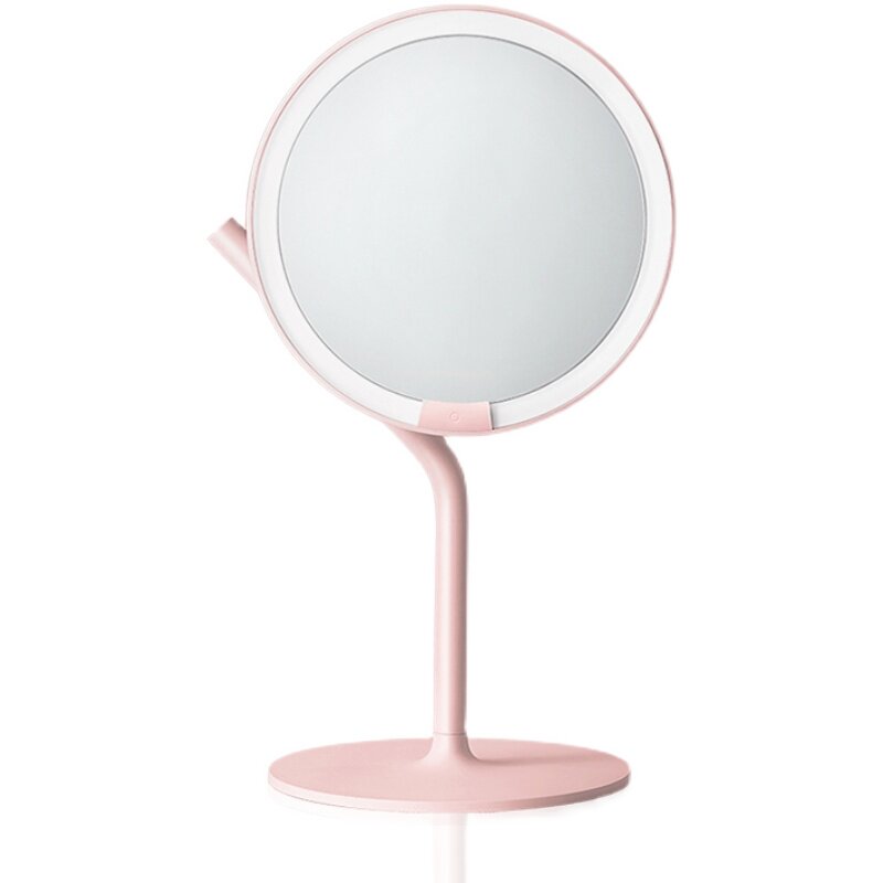 amiro化妆镜mini桌面led镜子便携觅光日光镜美随身化妆镜