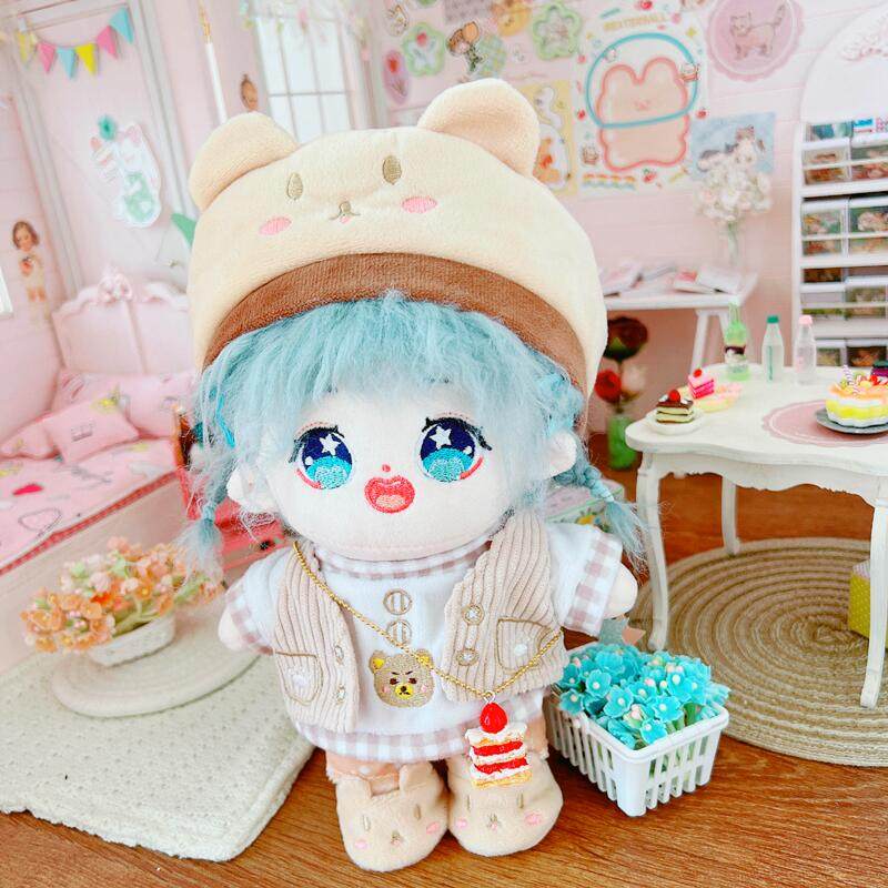 现货厘米棉花娃娃套装20cm明星公仔换装衣服棉花娃娃