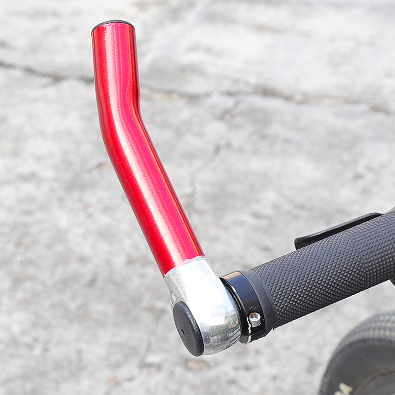 自行车副把牛角羊角铝合金把套扶把山地车付把把手配件直车把通用