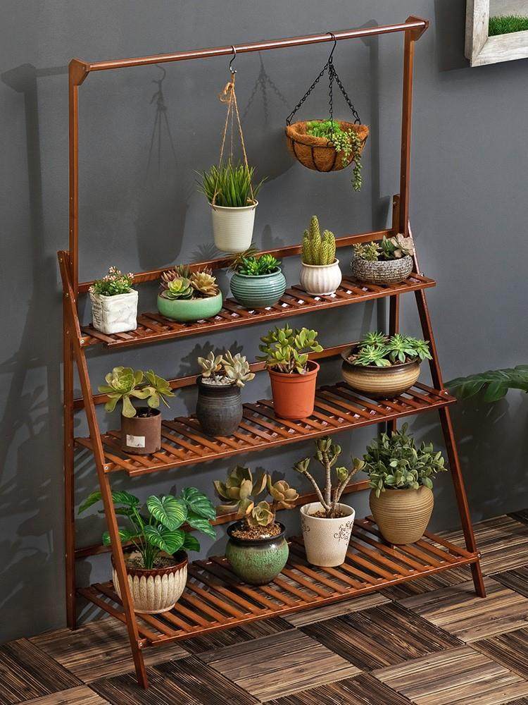 主卧阳台花园布置网红室外装饰农村庭院花架花架