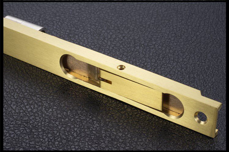插销纯铜暗装天地防盗门双开门子母门隐藏锁扣暗插销