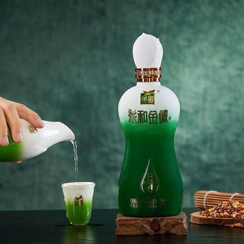 金徽柔和46度500ml4瓶浓香型白酒