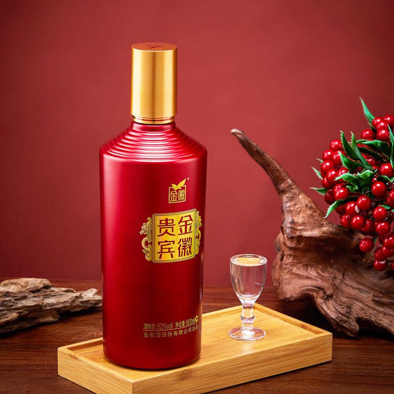 500ml口粮白酒香型浓香整箱4瓶52度酒厂贵宾白酒