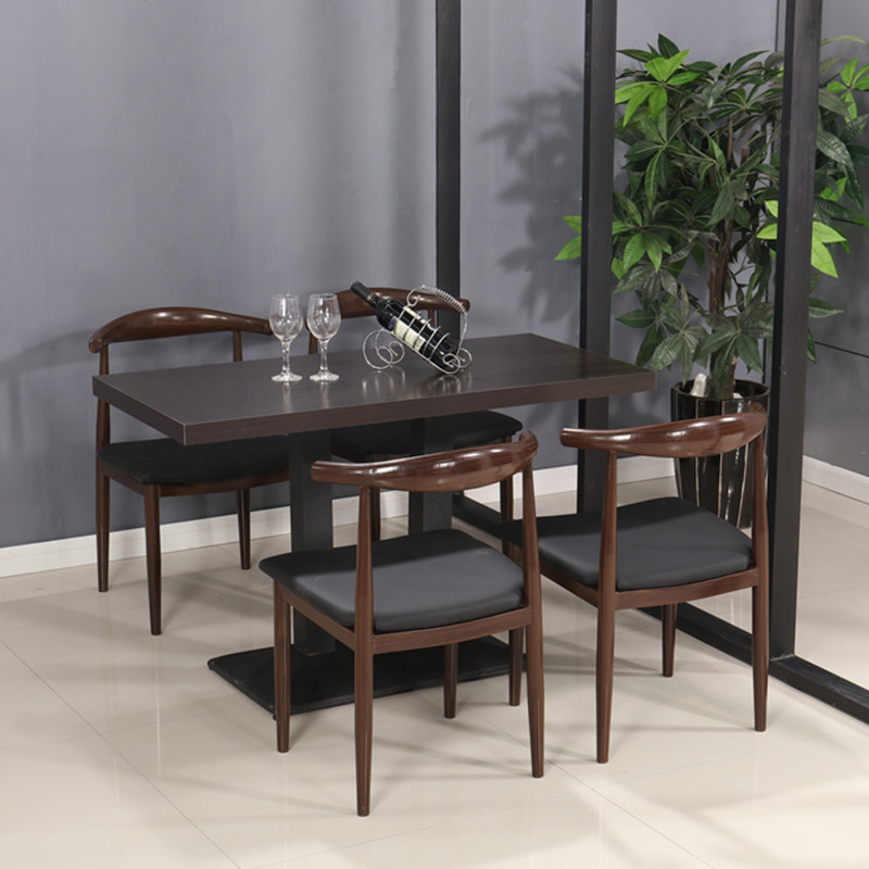 现代简约家用餐椅仿实木靠背椅餐厅茶风儿吹过大麻隆双戒少