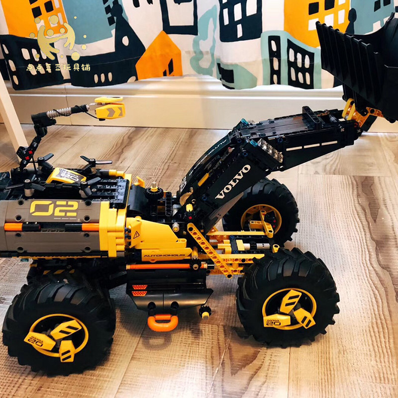乐高玩具lego42081科技系列沃尔沃装载机男孩子益智塑料积木