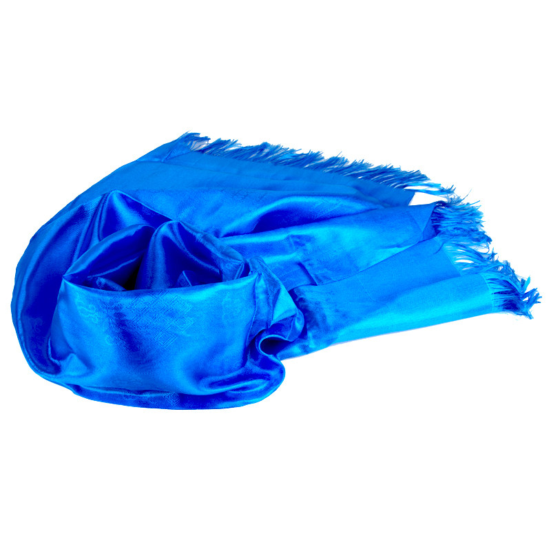 藏族蒙古哈达饰品吉祥八吉祥白色蓝色五色礼佛藏族哈达