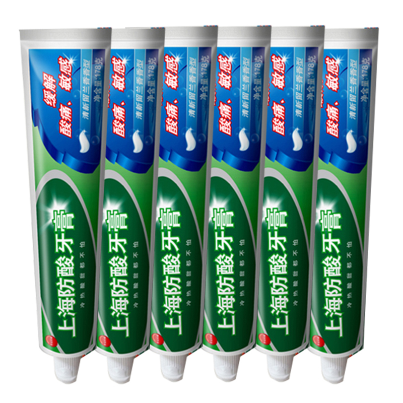 美加净上海防酸牙膏6支178g缓解牙齿酸痛敏感清新牙膏