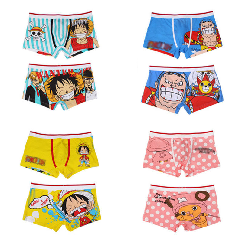 海贼王游泳泳裤内裤男士日漫动漫二次元火影忍者印花男平角内裤