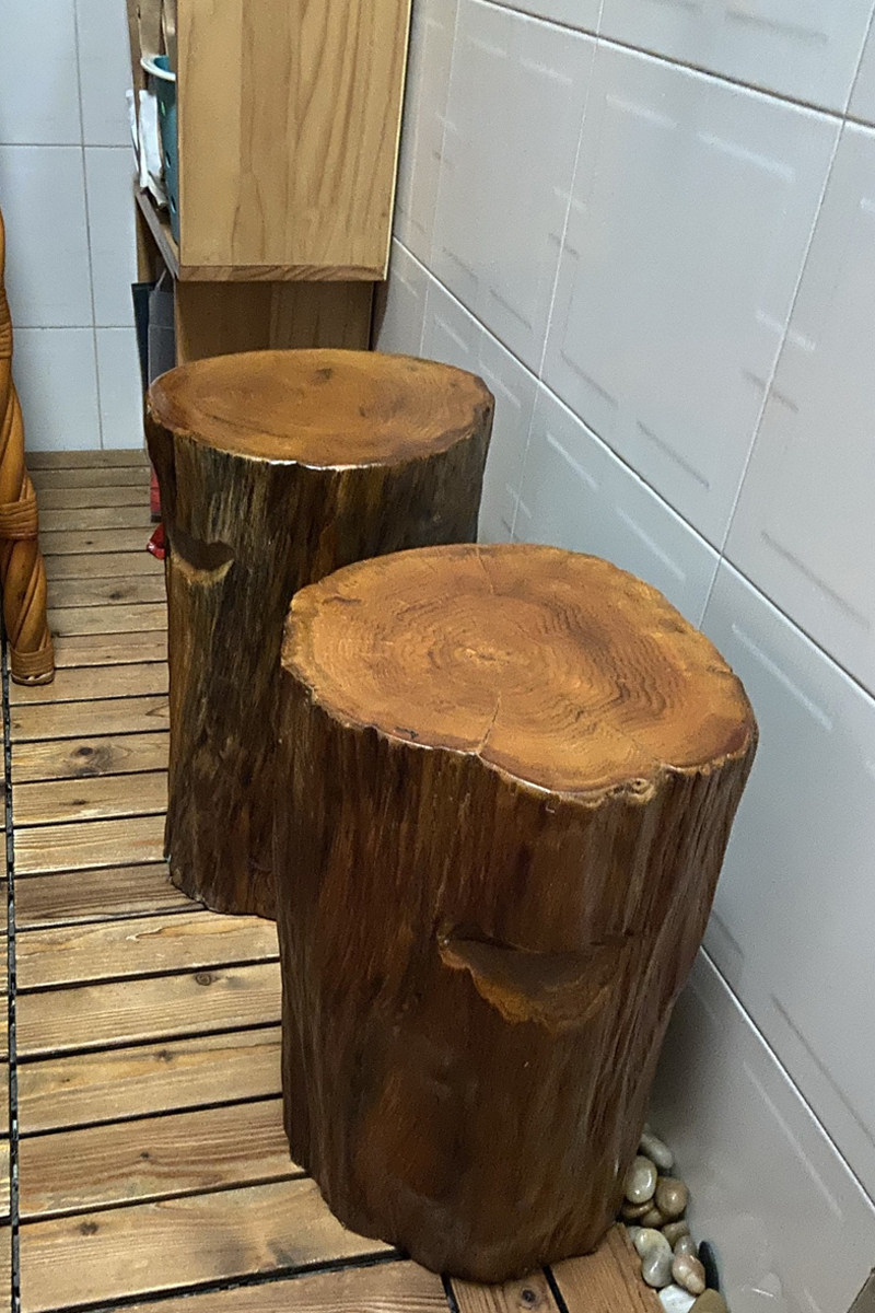 凳子根雕实木墩子原木树桩木桩底座树墩茶几根雕凳子