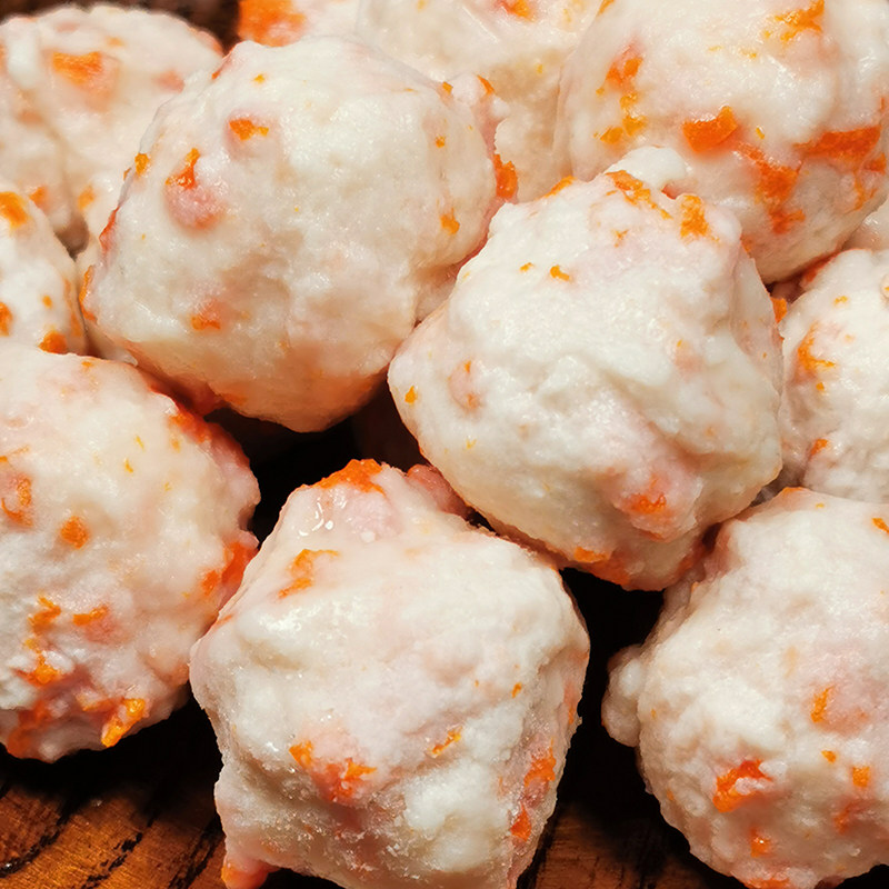 火锅鱼籽仿龙虾球500g麻辣烫冒菜食材海鲜丸子鱼丸