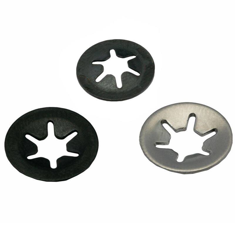 轴承夹挡圈发黑梅花孔挡圈梅花型锰钢挡圈