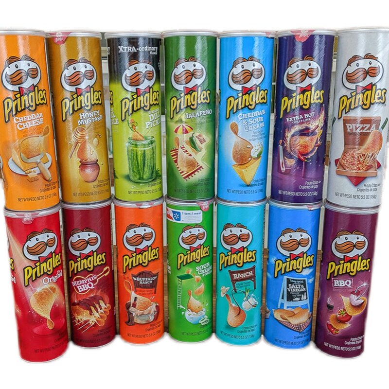 valuegreat品客薯片pringles薯片百事四样起加拿大直邮