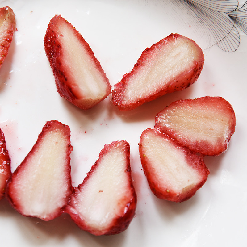 果香冷冻红颜草莓果肉1kg小包包装新鲜速冻草莓